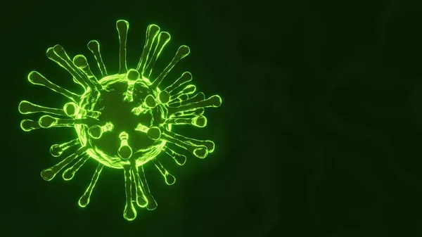 大肠病毒爆发和大肠病毒将流感背景作为一种带有疾病细胞的大流行病医学健康风险概念 3D渲染 — 图库照片