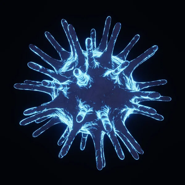 Вспышка Коронавируса Коронавирусы Гриппа Пандемическая Концепция Медицинского Риска Болезнетворными Клетками — стоковое фото