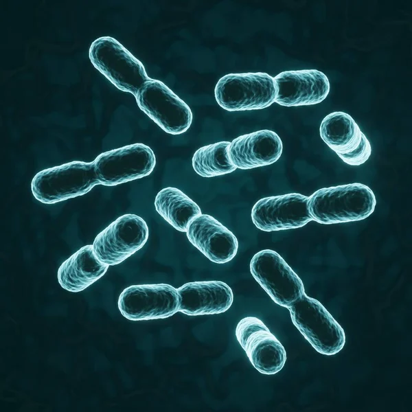 Microbioom Van Menselijke Immuniteit Probiotische Achtergrond Mensen Gezondheid Achtergrond Rendering — Stockfoto
