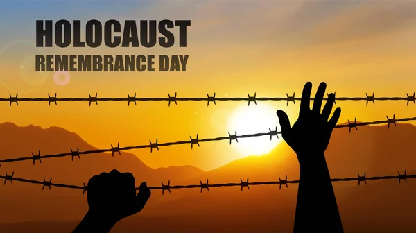 Holocaust Remembrance Day Eps10 Vector — Stock Vector