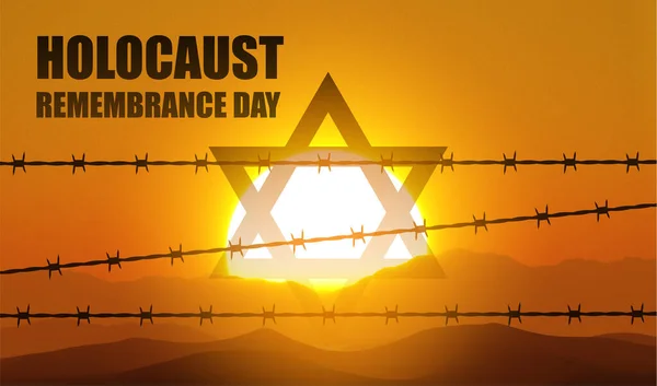 Holocaust Herdenkingsdag Rendering — Stockfoto