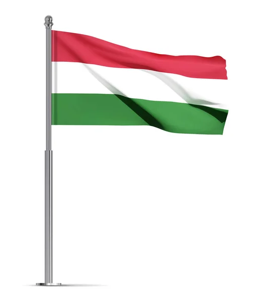 Hungary Flag Isolated White Background Eps10 Vector — Stock Vector