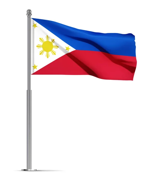 Bandeira Das Filipinas Isolada Sobre Fundo Branco Vetor Eps10 —  Vetores de Stock