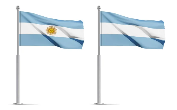 Прапор Аргентини Ізольований Білому Тлі Eps10 Вектор — стоковий вектор