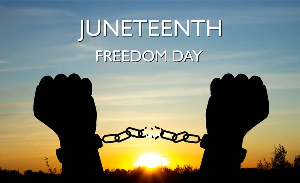 stock image Juneteenth Fredom Day. Juneteenth is a federal holiday in the United States commemorating the emancipation of enslaved African-Americans