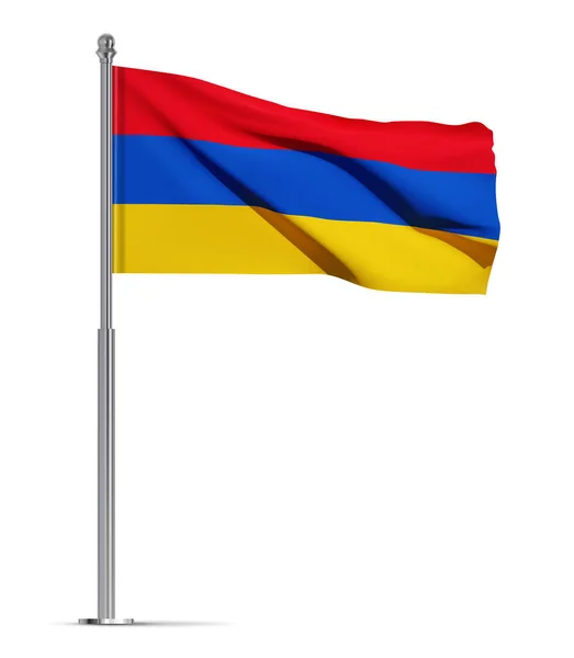 Flagge Armeniens Isoliert Auf Weißem Hintergrund Eps10 Vektor — Stockvektor