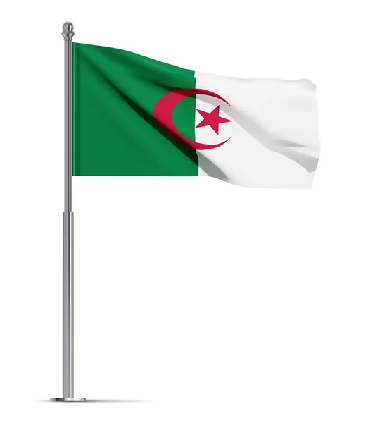 Bandeira Argélia Isolada Sobre Fundo Branco Vetor Eps10 — Vetor de Stock