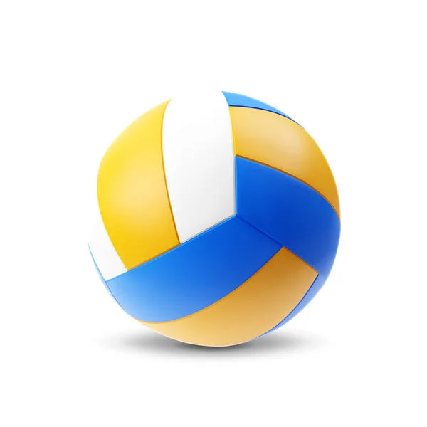 Volleyball Isoliert Auf Weißem Hintergrund Eps10 Vektor — Stockvektor