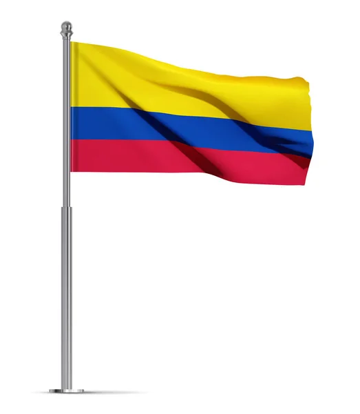 Colombia Flag Isolated White Background Eps10 Vector — Stock Vector