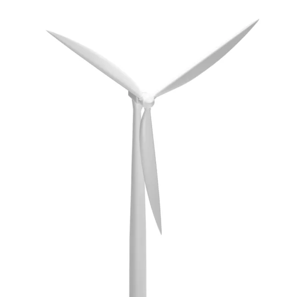 风力涡轮机在白色背景上隔离 Eps10病媒 — 图库矢量图片