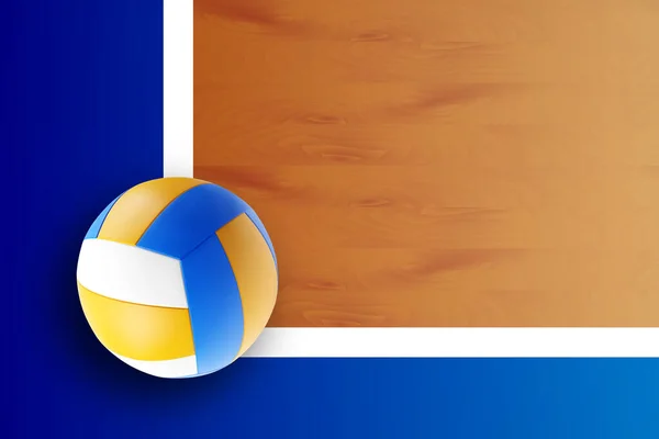 Hintergrund Ist Der Volleyball Eps10 Vektor — Stockvektor