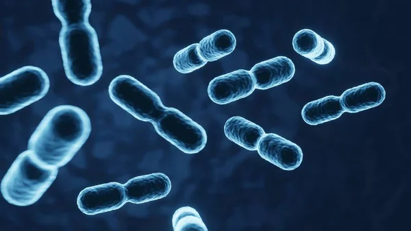 Mikrobiom Lidské Imunity Probiotické Pozadí Zdravotní Stav Lidí Vykreslování — Stock fotografie