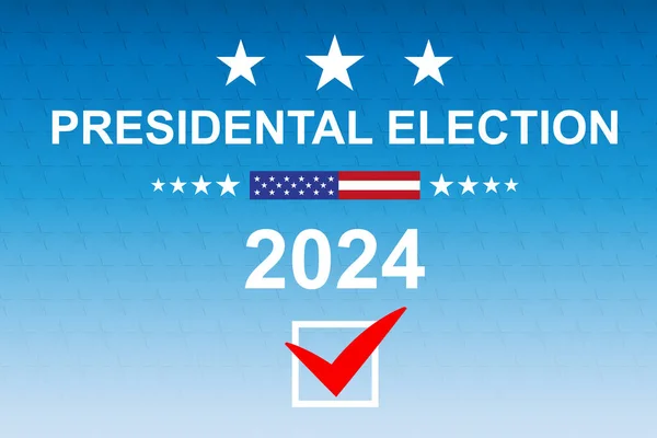 Élection Présidentielle 2024 Bannière Campagne Électorale Vecteur Eps10 — Image vectorielle