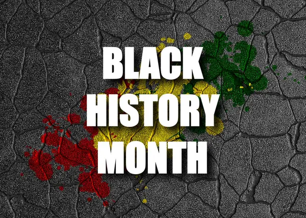 Black History Month. Template Background. 3d-rendering