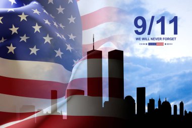 09.11.2001 Amerikan Vatanseverlik Günü afişi. Asla unutmayacağız.
