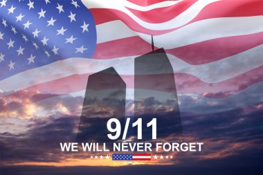 09.11.2001 Amerikan Vatanseverlik Günü afişi. Asla unutmayacağız.