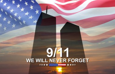 09.11.2001 Amerikan Vatanseverlik Günü afişi. Asla unutmayacağız.