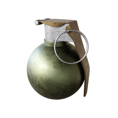 El bombası beyaz arka planda izole edilmiş. 3d oluşturma