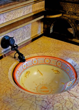 Leydi Margaret 'in yatak odası Castell Coch' ta ya da Red Castle 'da. Castle Coch - Kızıl Kale, Tongwynlais, Cardiff, Galler, Birleşik Krallık, Avrupa - 15 Ekim 2022