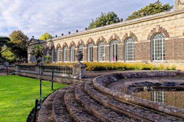 Margam Country Park 'taki 18. yüzyıl portakalları. Margam Country Park, Margam, Port Talbot, Güney Galler, Birleşik Krallık - 15 Ekim 2022