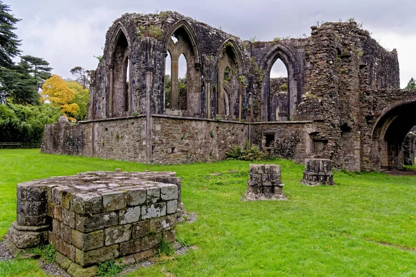Remains Chapter House Cistercian Abbey Margam Country Park Margam Country — Stock Photo, Image