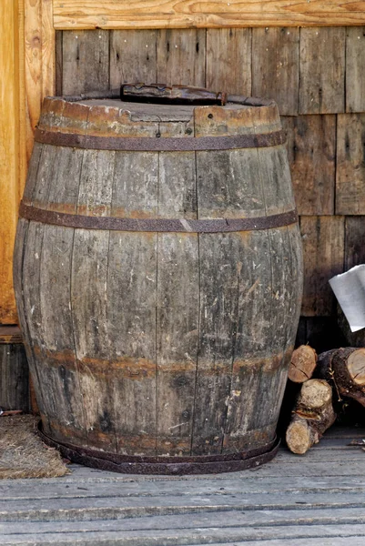 Stare Zabytkowe Lufy Stos Drewnianego Ognia Castro Chile — Zdjęcie stockowe