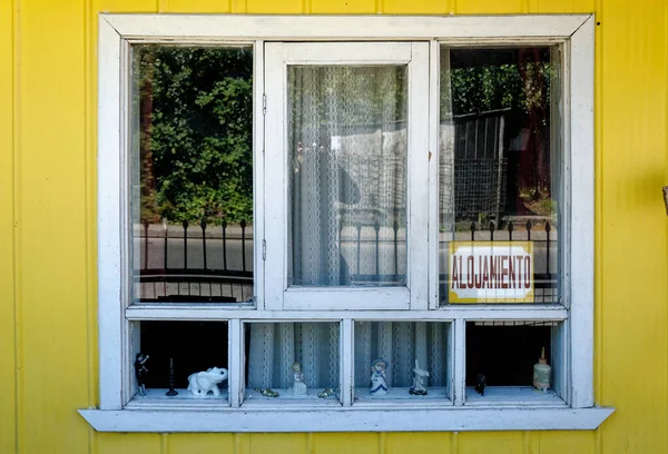 Window House Castro Town Chilo Island Chile Lake District 16Th — Stock Photo, Image