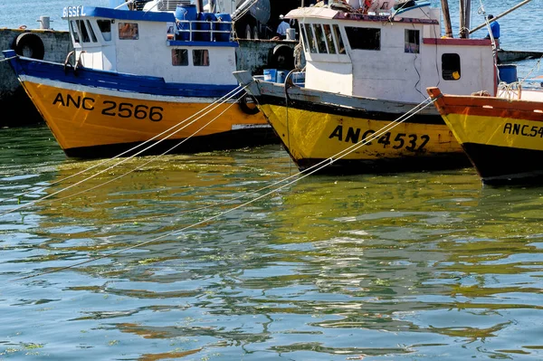 Barcos Pesca Golfo Ancud Bahía Castro Isla Chilo Distrito Los —  Fotos de Stock