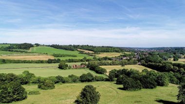 Dashwood Anıt Tepesi 'nden Batı Wycombe manzarası - Batı Wycombe Tepesi, Batı Wycombe, Buckinghamshire, Birleşik Krallık