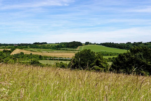 Utsikt Över West Wycombe Landskap Från Dashwood Mausoleum Hill West — Stockfoto