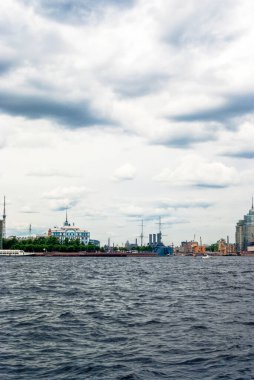 Doğrusal kruvazör Aurora, Ekim devriminin sembolü, Saint Petersburg, Rusya. 24 Haziran 2011