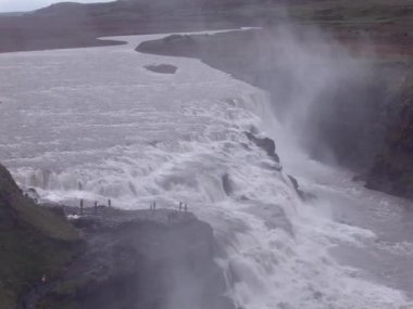İzlanda Altın Daire Gulfoss. Golden Falls - Avrupa Seyahat Hedefi 22.07.2012