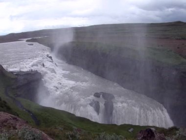 İzlanda Altın Daire Gulfoss. Golden Falls - Avrupa Seyahat Hedefi 22.07.2012