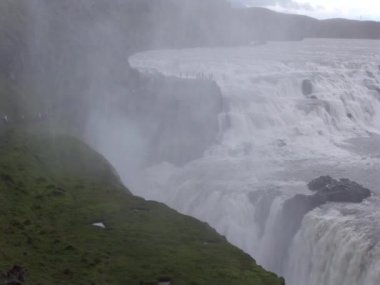 İzlanda Altın Daire Gulfoss. Golden Falls - Avrupa Seyahat Hedefi 22.07.2012