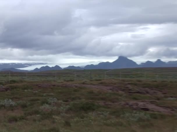 Ισλανδία Εθνικό Πάρκο Thingvellir Μνημείο Παγκόσμιας Κληρονομιάς Unesco Διαχωρισμός Δύο — Αρχείο Βίντεο