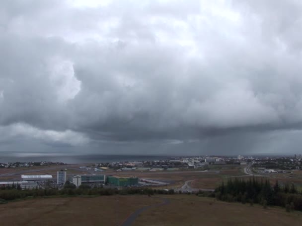 Latem Reykjavik Islandia Ważny Punkt Orientacyjny Stolicy Islandii 2012 — Wideo stockowe