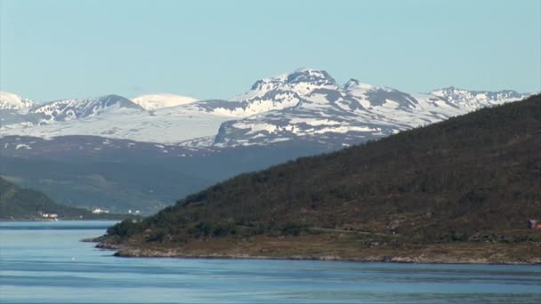 Norwegen Region Tromsö Segeln Einem Sommertag Durch Die Norwegischen Fjorde — Stockvideo