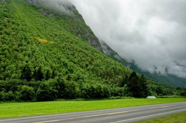 Mountain road in the summer time - Andalsnes - Norway. 12.06.2012