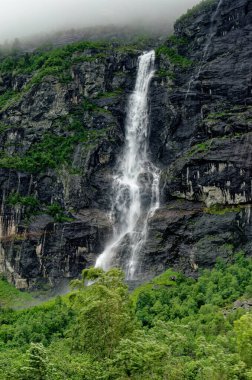 Travel destination Norway. Jostedalsbreen National Park - Waterfall - Europe travel destination Norway 12th of June 2012