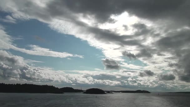 Vista Mar Báltico Suécia Navegue Pelo Arquipélago Estocolmo — Vídeo de Stock