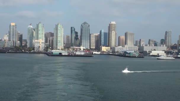 Sail Away San Diego Bay Usa — Stock video