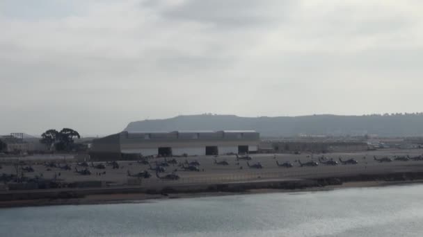 View Naval Base Coronado San Diego California Usa — Vídeo de stock