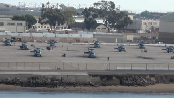 科罗纳多海军基地视图 圣地亚哥 加利福尼亚 — 图库视频影像
