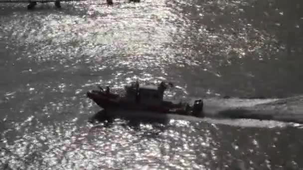 Usas Kustbevakningsbåt San Diego Usa — Stockvideo