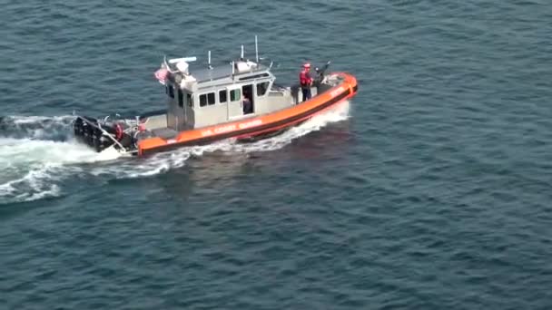 Coast Guard Patrol Boat San Diego Usa — Stockvideo