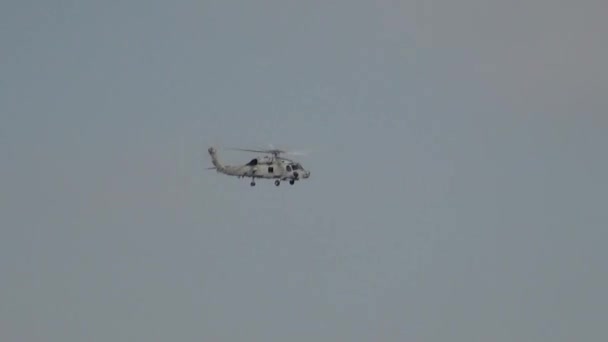 60S Seahawk Hubschrauber Marinestützpunkt Coronado San Diego Kalifornien Usa — Stockvideo