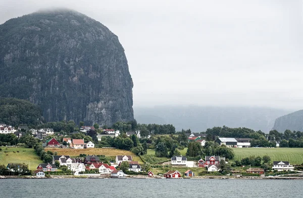 Gyönyörű Nyári Táj Mentén Partvonal Fjordok Lysefjord Stavanger Közelében Rogaland — Stock Fotó
