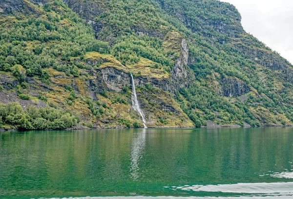 Travel Destination North Europe Άποψη Του Aurlandsfjord Στην Προσέγγιση Του — Φωτογραφία Αρχείου