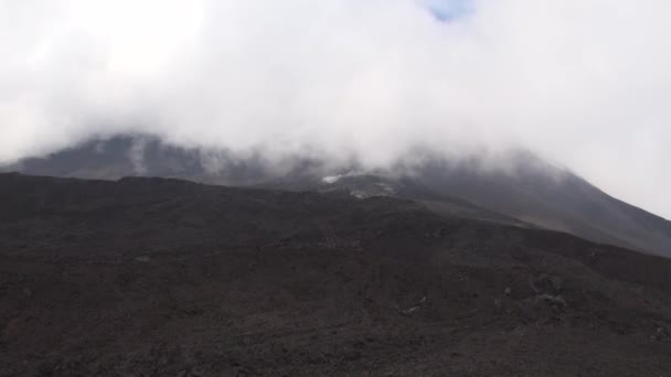 Wulkan Etna Prowincja Katania Sycylia Włochy Krajobraz Zbocza Wulkanu Etna — Wideo stockowe
