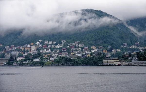 Vagen Limanından Torget Rıhtımına Tarihi Şehir Bergen Norveç Skandinavya Nın — Stok fotoğraf